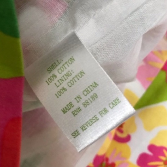 Lilly Pulitzer Roslyn Pink Yellow Mini Pencil Skirt Sz 6 - Picture 9 of 10